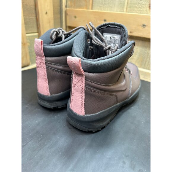 Nike Manoa Big Girls Lace-Up Hiking Boots 5.5Y Brown & Pink Leather Upper Durabl - Picture 5 of 9